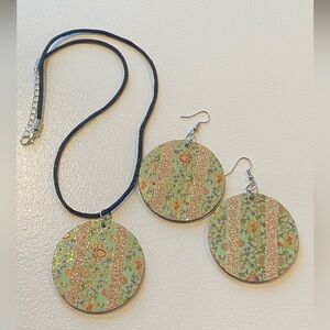 New! Handmade necklace and earring set.